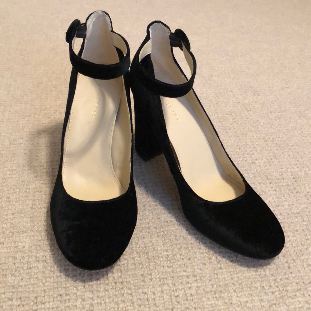 Marc Fisher Black Velvet Heels
